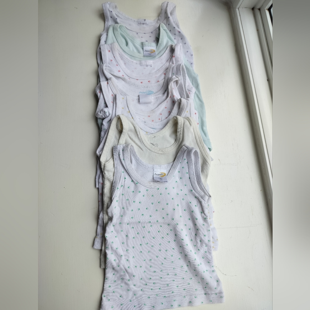 Infant Baby Zeppelin 💯 Cotton Tank Tops 6 9 Month Multicolor